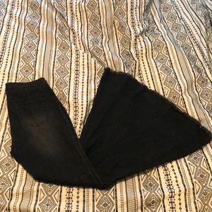 Black Bell Bottom Pants